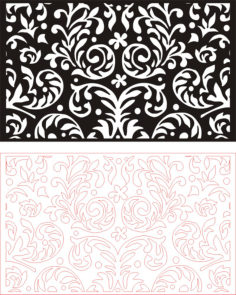 Wall Pattern Panel Design Aaa-134 Free Vector, Free Vectors File