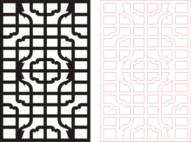 Seamless Panel Design Ac-18 CDR File, Free Vectors File