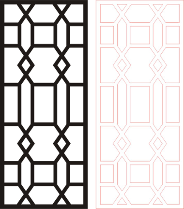 Seamless Panel Design Ac-28 CDR File, Free Vectors File