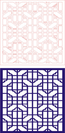 Seamless Panel Design Ac-31 CDR File, Free Vectors File