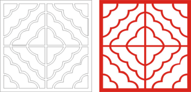 Seamless Panel Design Ac-54 CDR File, Free Vectors File