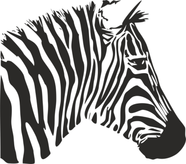 Zebra Stencil Free Vector, Free Vectors File