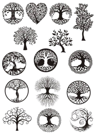 Vector Ornament, Decorative Celtic Tree Of Life Free Vector, Free Vectors File