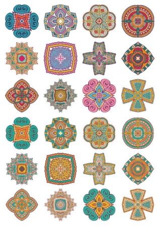 Set Of Round Ornaments Mandala Free Vector, Free Vectors File