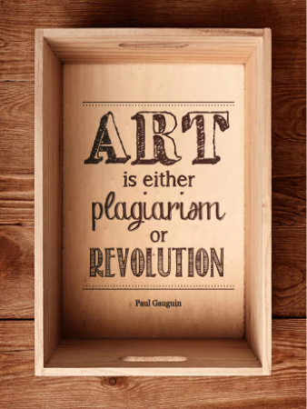 Art Is Either Plagiarism Or Revolution Sticker Free Vector, Free Vectors File