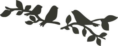 Birds Sitting On Branch Silhouette Free Vector, Free Vectors File