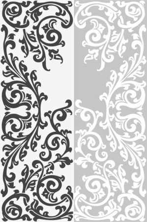 Abstract Floral Ornament Sandblast Pattern Free Vector File, Free Vectors File