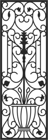 Faux Wrought Iron Pattern CDR File, Free Vectors File