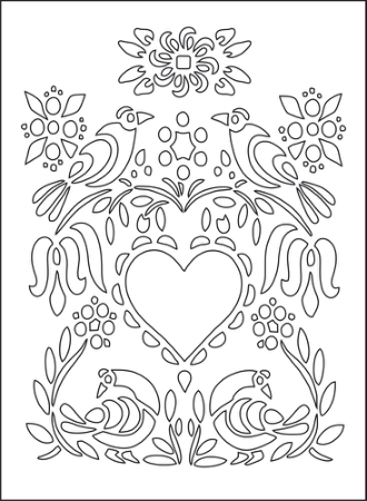 Love Illustration Floral Heart Flowers Birds Free Vector, Free Vectors File