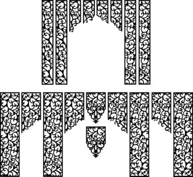 Wedding Screen Patterns CDR File, Free Vectors File