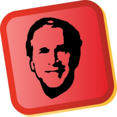 George W Bush Sticker Free Vector, Free Vectors File