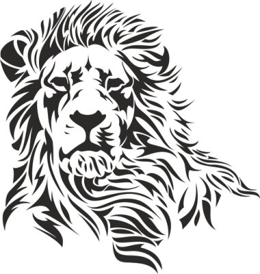 Lion Stencil Free Vector, Free Vectors File