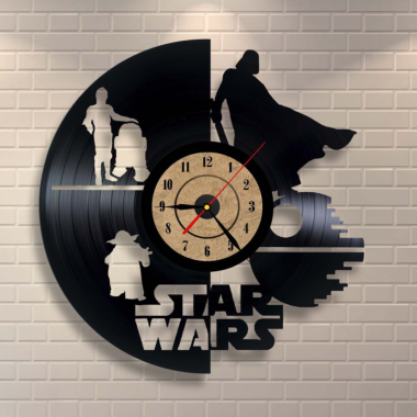 Vinyl Record Clock Star Wars Wall Decor Free Vector, Free Vectors File