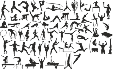 Sports Silhouettes Vector Set Free Vector, Free Vectors File