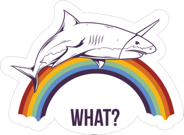 What Shark Sticker Free Vector, Free Vectors File