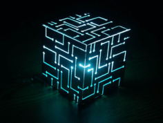 Alien Cube Lamp Vector, Free Vectors File