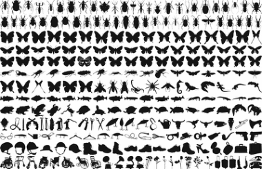 Free Butterfly Silhouette Vector Pack Free Vector CDR, Free Vectors File