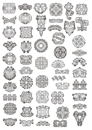 Celtic Ornament Elements Free Vector, Free Vectors File