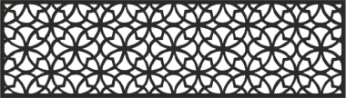Pattern Template Wood Screen CDR File, Free Vectors File