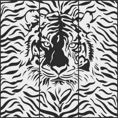 Cheetah Sandblasting Pattern Free Vector, Free Vectors File