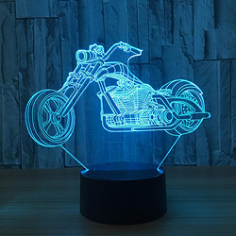 Motorcycle Holographic 3D Led Lamp Vector, Free Vectors File