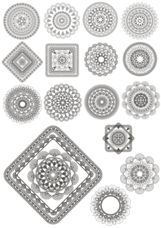 Mandala Ornaments Free Vector, Free Vectors File