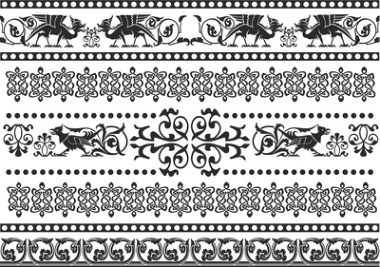 Celtic Patterns And Ornament Lace Patterns Free Vector, Free Vectors File