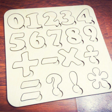 Numbers Puzzle Template Free Vector, Free Vectors File