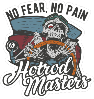 Hotrod Master Sticker Free Vector, Free Vectors File