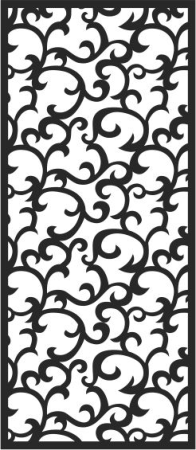 Seamless Swirl Floral Pattern CDR File, Free Vectors File