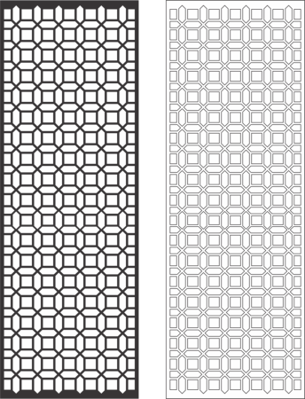 Geometric Decorative Grille CDR File, Free Vectors File