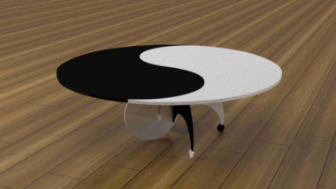 Yin Yang Table 3D Puzzle Free Vector, Free Vectors File