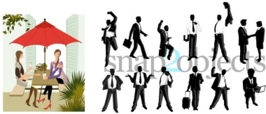 People Silhouettes Free Vector, Free Vectors File