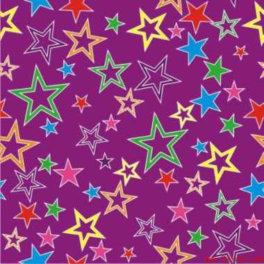 Stars Background Colorful Flat Repeating Ornament Free Vector, Free Vectors File