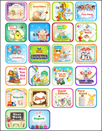 Stickers For Kids Free Vector, Free Vectors File