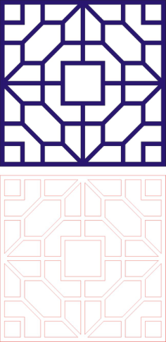 Laser Cut Wall Panel Design D-138 Free CDR Vector File, Free Vectors File