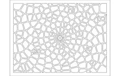 Voronoi Pattern 2 DXF File, Free Vectors File