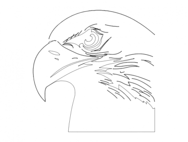 Eagle Head (1) DXF File, Free Vectors File