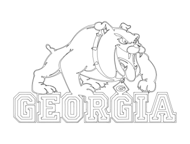 Georgia Bulldogs Logo DXF File, Free Vectors File