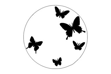 Butterfly Clock DXF File, Free Vectors File