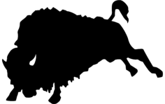 Bull Silhouette DXF File, Free Vectors File