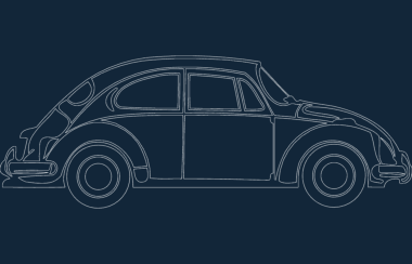 Old Car DXF File, Free Vectors File