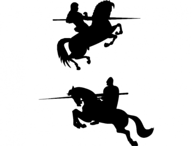 Knight On Horse DXF File, Free Vectors File