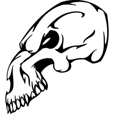 Skull 017 DXF File, Free Vectors File
