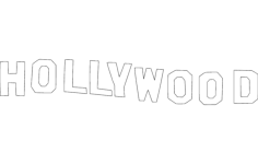 Hollywood Silhouette DXF File, Free Vectors File