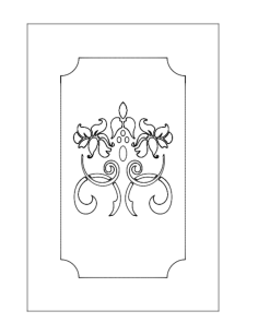 Door Design DXF File, Free Vectors File