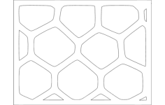 Voronoi Pattern DXF File, Free Vectors File