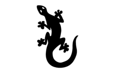 Lizard Silhouette DXF File, Free Vectors File