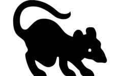 Rat Silhouette DXF File, Free Vectors File