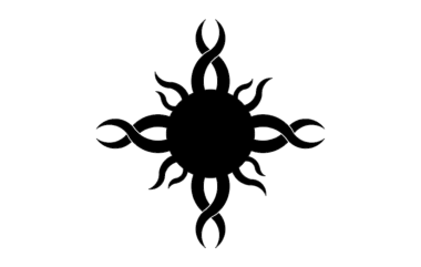 Sun Design DXF File, Free Vectors File